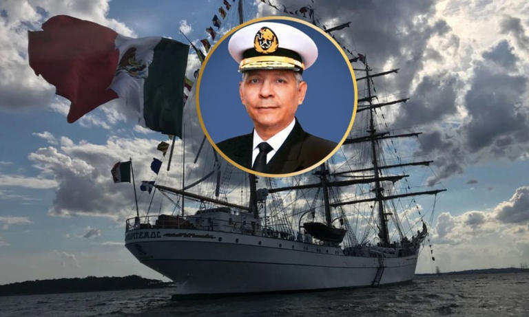 Tras choque del Buque Cuauhtémoc, el secretario de Marina, Raymundo Morales fija su postura